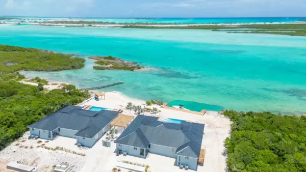 villa exuma aerial view